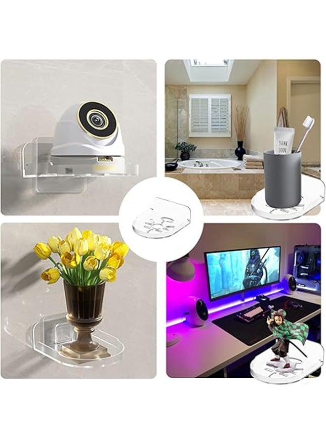 3 Pack Small Shelf, Security Camera Wall Mount Holder, Baby Monitor Mount,360°Rotation Security Bracket,Camera Not Included - Image 5